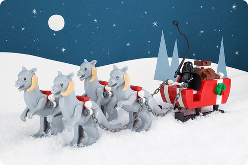 He sees you when you’re sleeping… and he feels your presents…