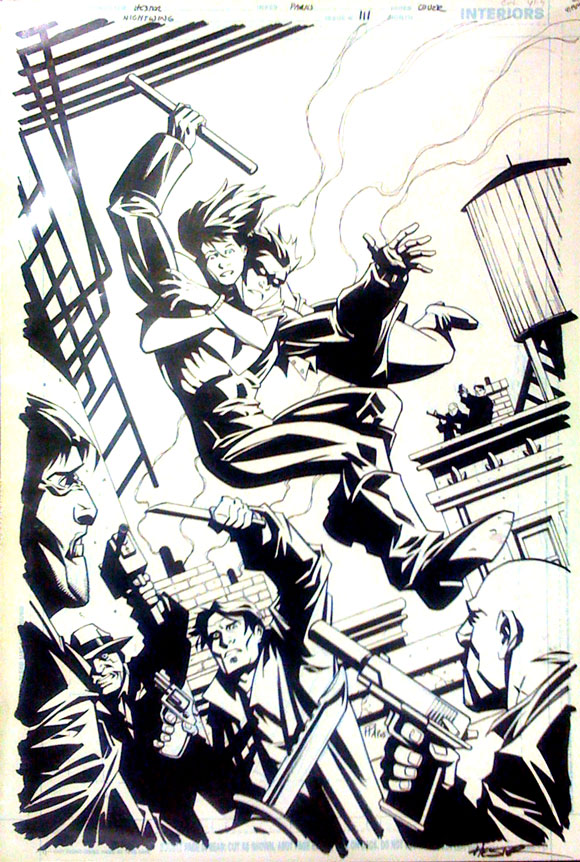 Ostrander Auction: cover to ‘Nightwing’ #111 by Phil Hester