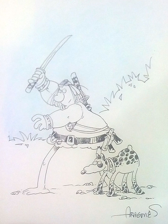 Ostrander Auction: Groo and Rufferto by Sergio Aragones