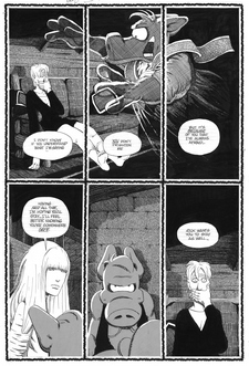 "I Don't Know if You Understand." Dave Sim. Illustration for "Cerebus: Jaka's Story." &copy;1988 Dave Sim. All rights reserved.