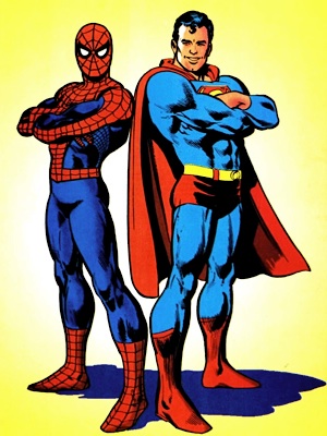 Superman and Spider-Man brought together by Obama’s call to service