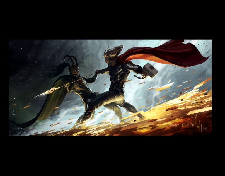 Captain America & Thor Poster Art