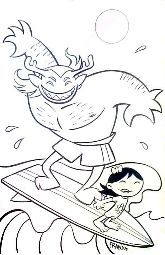 Ostrander Auction: ‘Tiny Titans’ Raven & Trigon by Franco