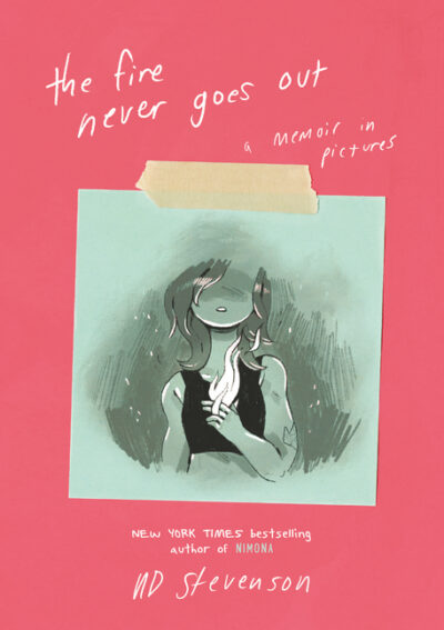 Cover image for The Fire Never Goes Out: A Memoir in Pictures