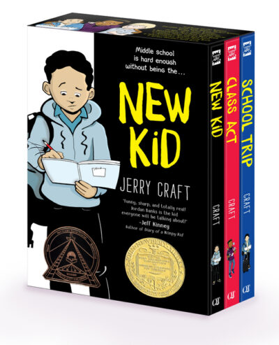 Cover image for New Kid 3-Book Box Set: New Kid, Class Act, School Trip
