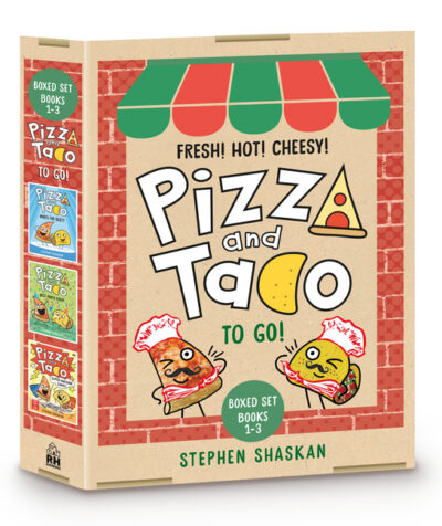 Cover image for Pizza and Taco to Go! 3-Book Boxed Set: Books 1-3 (a Graphic Novel Boxed Set)