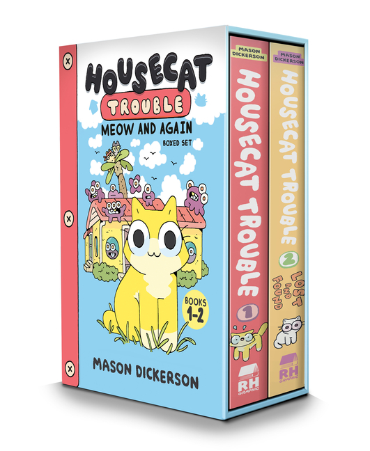 Cover image for Housecat Trouble: Meow and Again Boxed Set: Housecat Trouble, Lost and Found (a Graphic Novel Boxed Set)
