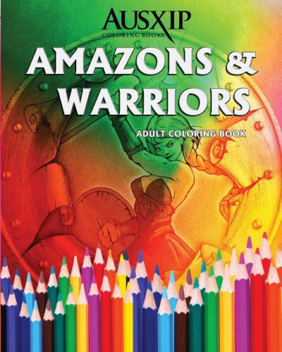Cover image for Amazons & Warriors: Adult Coloring Book