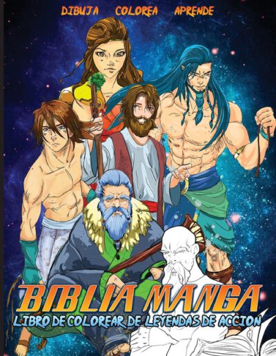 Cover image for Biblia Manga Leyendas De Acción: Libro Para Colorear