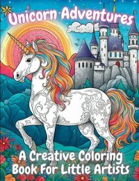 Cover image for Unicorn Adventures: A Creative Coloring Book For Little Artists