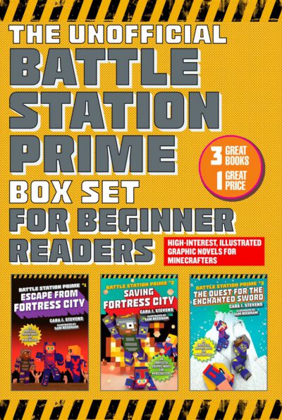 Cover image for The Unofficial Battle Station Prime Box Set for Beginner Readers: High-Interest, Illustrated Graphic Novels for Minecrafters