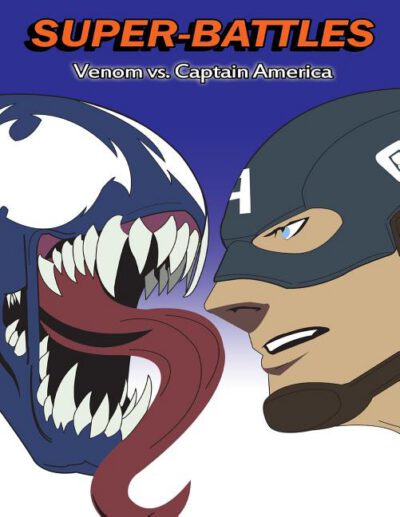 Cover image for Super-Battles: Venom v/s Captain America