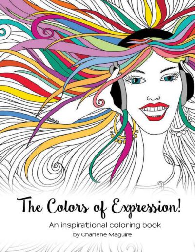 Cover image for The Colors of Expression: An inspirational coloring book