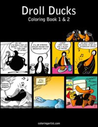 Cover image for Droll Ducks Coloring Book 1 & 2