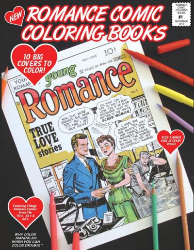 Cover image for Romance Comic Coloring Book - #1