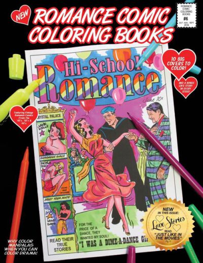 Cover image for Romance Comic Coloring Book #6