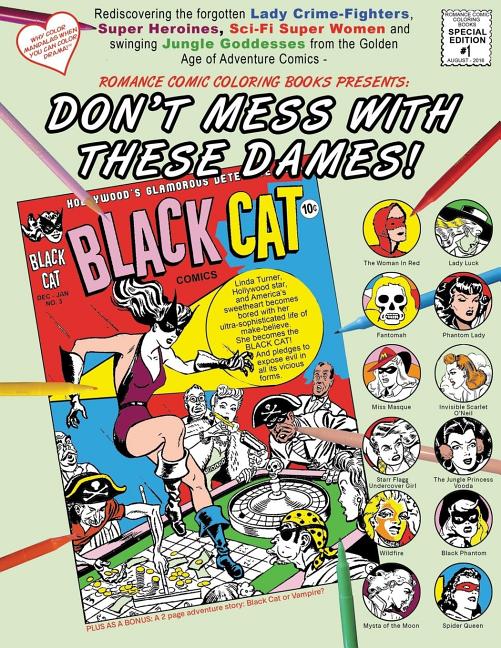 Cover image for Don't Mess With These Dames!: Rediscovering the forgotten Lady Crime-Fighters, Super Heroines, Sci-Fi Super Women and swinging Jungle Goddesses from