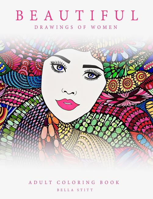 Cover image for Adult Coloring Book Beautiful Drawings of Women
