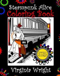 Cover image for Steampunk Alice Coloring Book