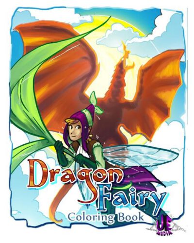 Cover image for Dragon/Fairy Coloring Book