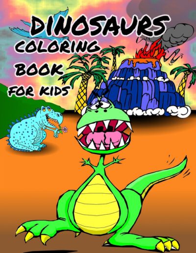 Cover image for Dinosaur coloring book for kids: Great Gift for Boys & Girls, ages 4-8