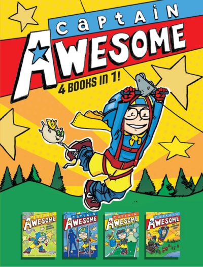 Cover image for Captain Awesome 4 Books in 1! No. 3: Captain Awesome and the Missing Elephants; Captain Awesome vs. the Evil Babysitter; Captain Awesome Gets a Hole-I