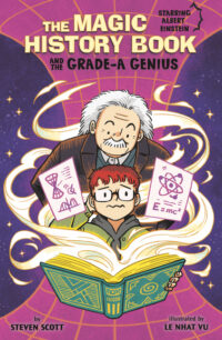 Cover image for The Magic History Book and the Grade-A Genius: Starring Einstein!