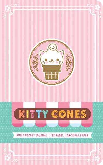 Cover image for Kitty Cones Ruled Pocket Journal