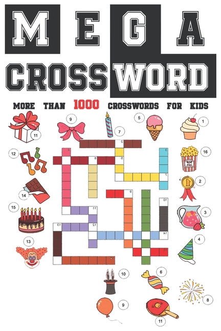 Cover image for Mega Crossword: More than 1000 crossword for kids