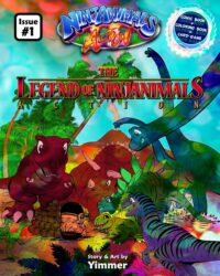 Cover image for The Legend of NinjAnimals Action: Comic, Coloring & Card Game Book