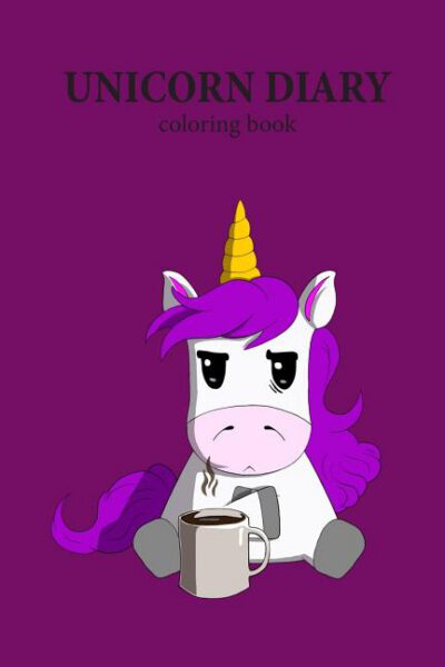 Cover image for Unicorn Diary: coloring book