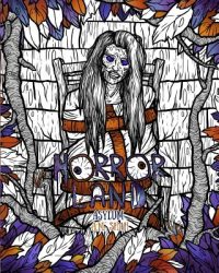 Cover image for Adult Coloring Book Horror Land: Asylum (Book 6)