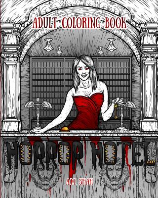 Cover image for Adult Coloring Book: Horror Hotel