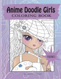 Cover image for Anime Doodle Girls: Coloring book