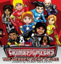Cover image for The CrimeFighters: The Heroes Fight a Fire