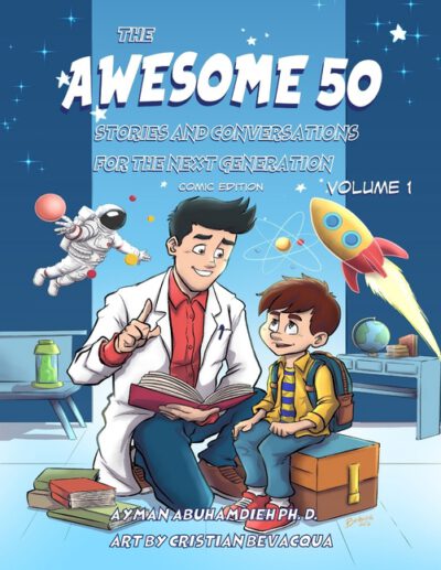 Cover image for The Awesome 50: Stories and Conversations for the Next Generation. Comic Edition. Volume 1