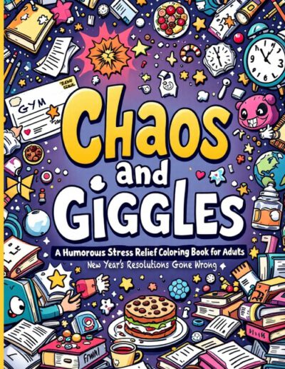 New Year's Resolutions Gone Wrong "Chaos and Giggles: Witty Pages, Sarcastic Quotes, and Humor-Filled Fun for Adults Who Need a Break
