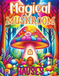 Cover image for Mushroom Coloring Book: Fantasy and Magical Nature Houses for Adults Seeking Detailed Relaxation and Stress Relief