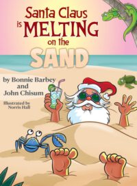 Santa Claus Is Melting On The Sand