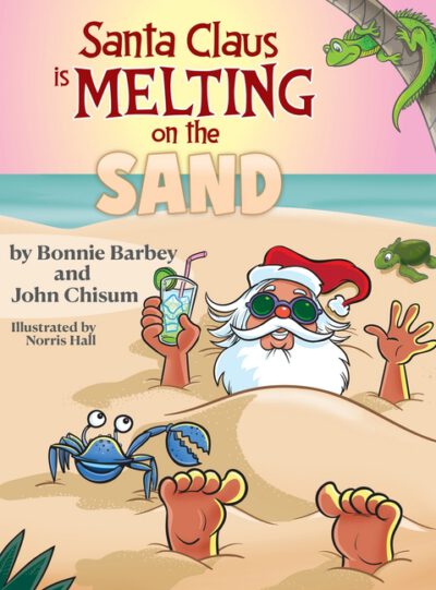 Santa Claus Is Melting On The Sand