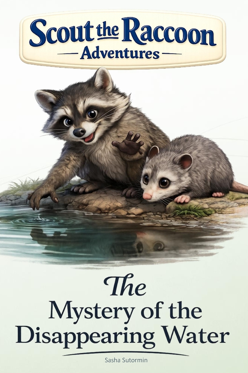 The Mystery of the Disappearing Water: Scout the Raccoon Adventures - An interactive power to choose adventure where you say which way the story goes,