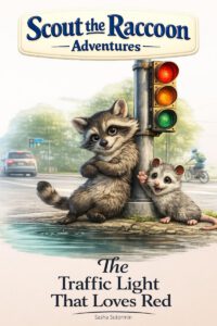 The Traffic Light That Loves Red: Scout the Raccoon Adventures - An interactive power to choose adventure where you say which way the story goes, as e