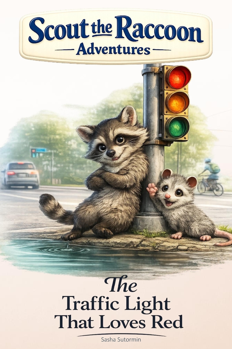 The Traffic Light That Loves Red: Scout the Raccoon Adventures - An interactive power to choose adventure where you say which way the story goes, as e
