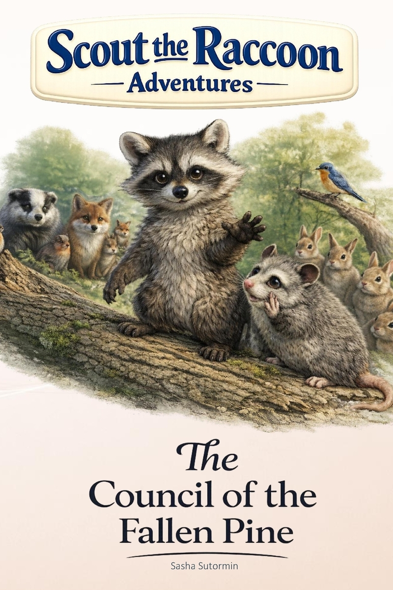 The Council of the Fallen Pine: Scout the Raccoon Adventures - An interactive power to choose adventure where you say which way the story goes, as eve