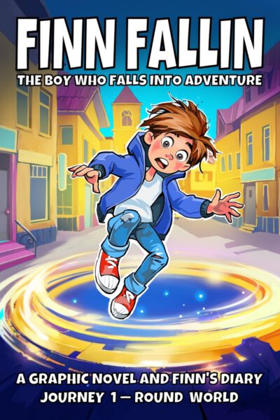 Finn Fallin: The Boy Who Falls into Adventure: A Graphic Novel and Finn's Diary (Journey 1-Round World)