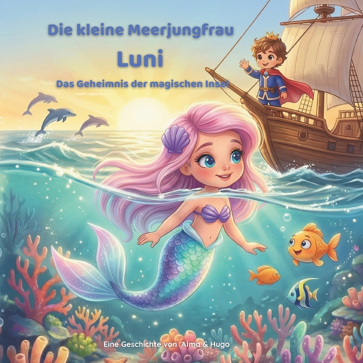 Die kleine Meerjungfrau Luni - Das Geheimnis der magischen Insel: Magisches Bilderbuch über Freundschaft und Abenteuer für Kinder von 3-8 Jahren Vorle