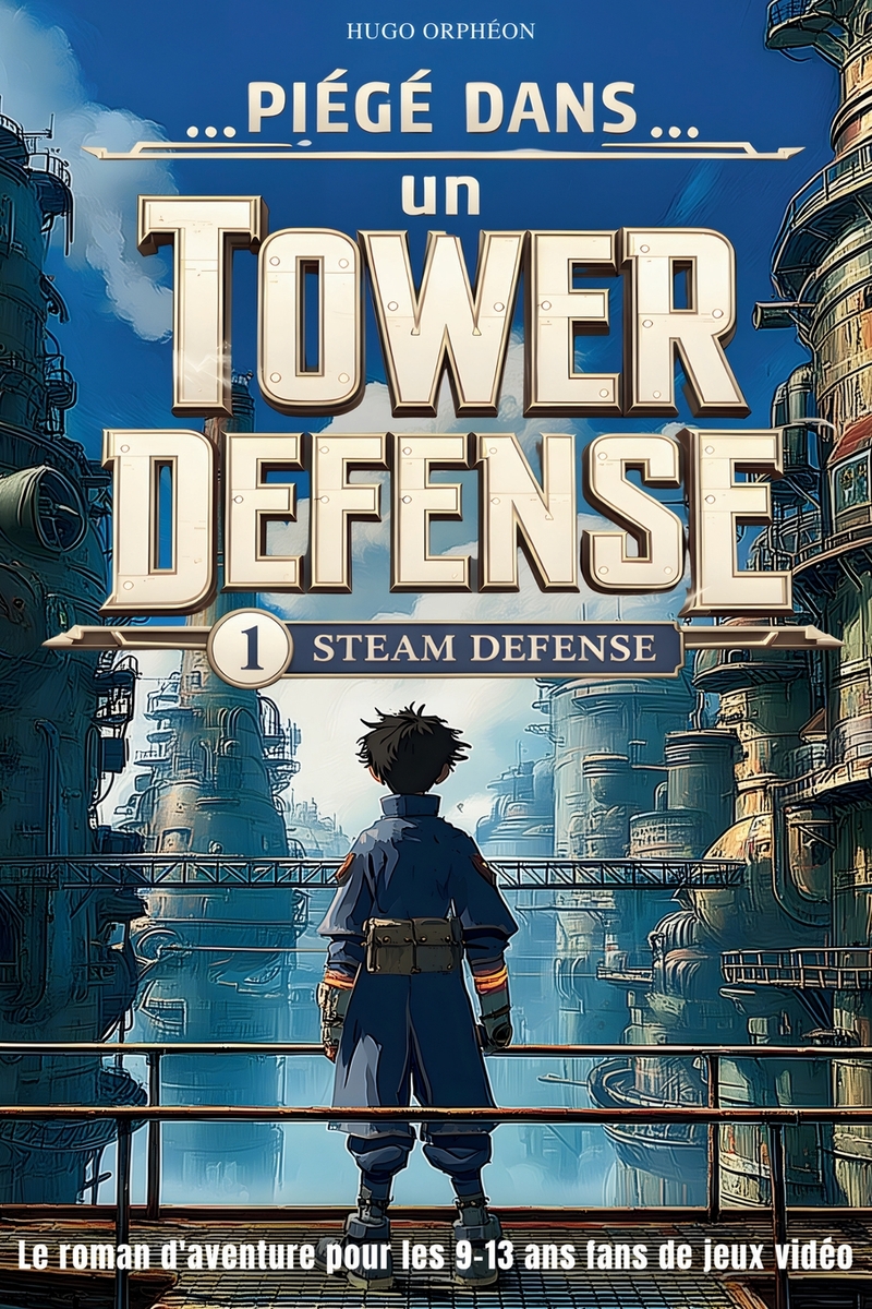 Piégé dans un Tower Defense: Steam Defense. Roman fantastique illustré en couleurs. Le cadeau idéal pour les filles et garçons de 9 à 13 ans fans de j