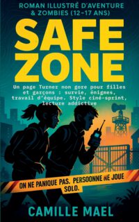 SAFE ZONE Roman illustré d'aventure & zombies (12-17 ans) - On ne panique pas. Personne ne joue solo: Un page Turner non gore pour filles et garçons: