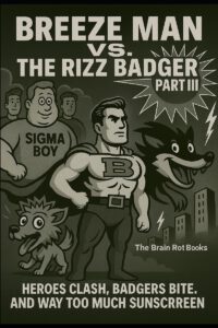 Breeze Man vs. the Rizz Badger Part III: Heroes Clash, Badgers Bite, and Way Too Much Sunscreen.