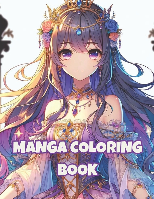 Cover image for stress relief, relaxing coloring: A manga coloring experience